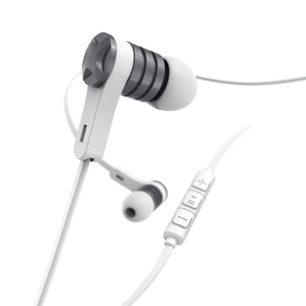 Hama Intense Hörlurar Trådbundna In Ear Calls/Music Silver - Vit (00184136)
