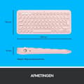 Pikkukuva 7 / 8: Logitech K380 - Langaton Bluetooth-näppäimistö - QWERTY - Vaaleanpunainen