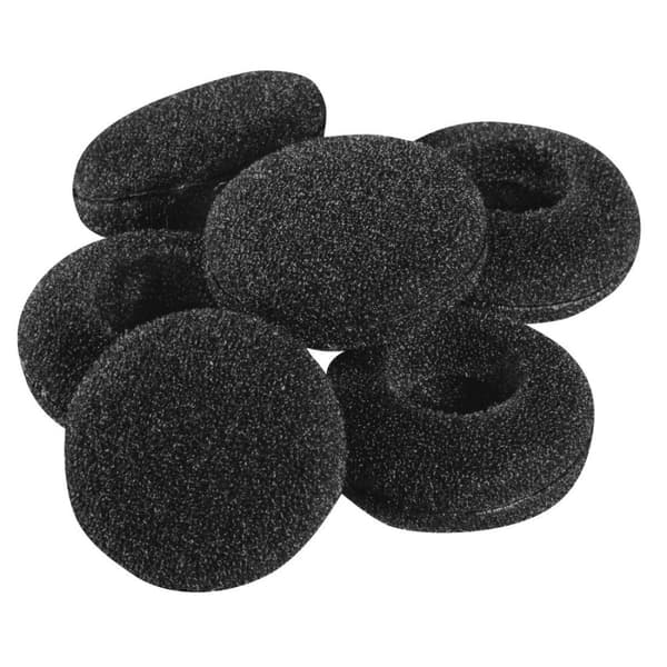 Hama skum erstatnings ørepuder 19 mm, 6 stk, sort (00184152)
