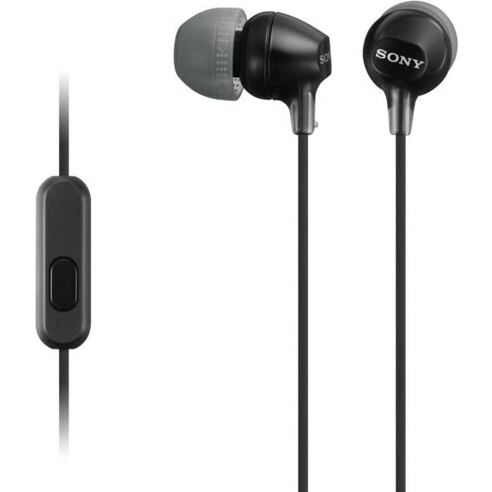 SONY MDR-EX15AP In-ear hörlurar Svart