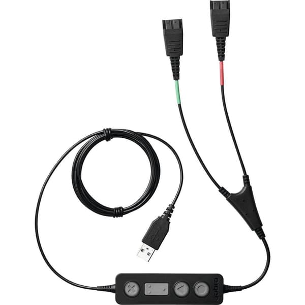 Jabra Link 265 lydkabel USB2.0 2x QD Sort