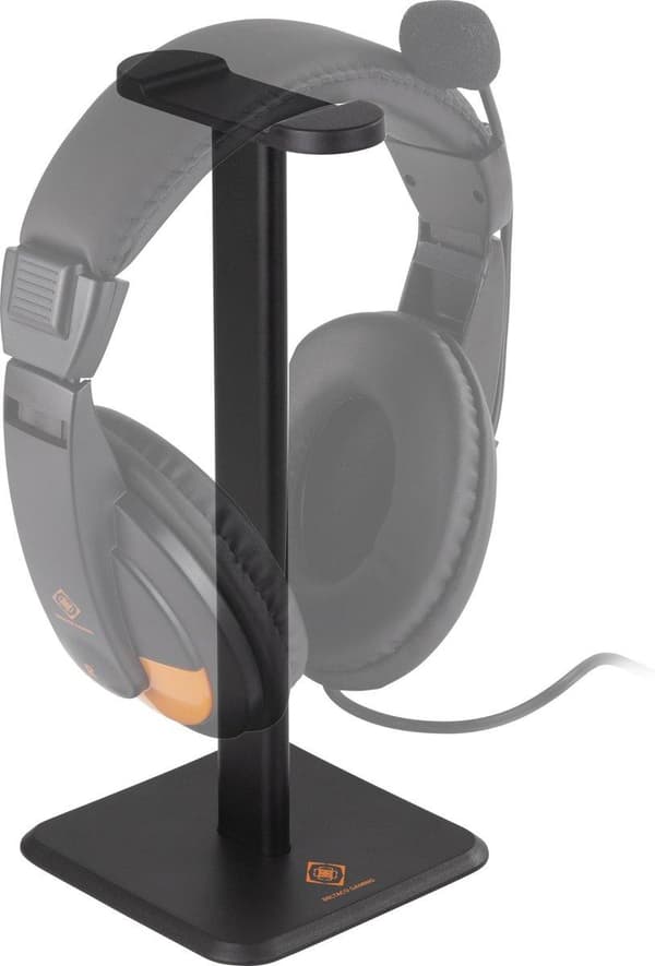 DELTACO GAMING GAM-071 Yleiskäyttöinen kuulokepidike - Alumiini - Liukumaton - Musta