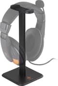 Miniatyrbillede 1 af 5: DELTACO GAMING GAM-071 Universal hovedtelefonholder - Aluminium - Anti-slip - Sort
