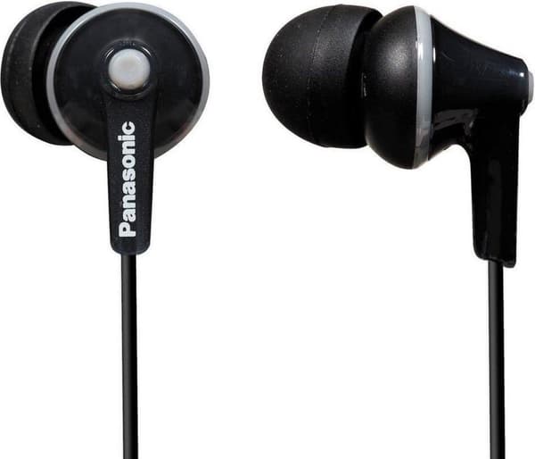 Panasonic RP HJE125E-K - Ergofit - hörlurar - in-ear - svart