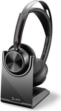 Poly Voyager Focus 2 UC - Headset - On-Ear - Bluetooth - trådlös, trådbunden - aktiv brusreducering - Adapter USB-C via Bluetooth - Zoomcertifierad