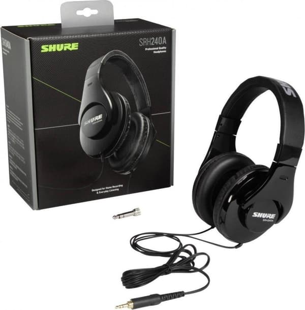 Shure SRH240A-EFS langalliset kuulokkeet musta