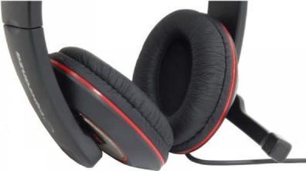 Esperanza EH118 hörlurar/headset Trådbundna huvudband Samtal/Musik Svart, Röd