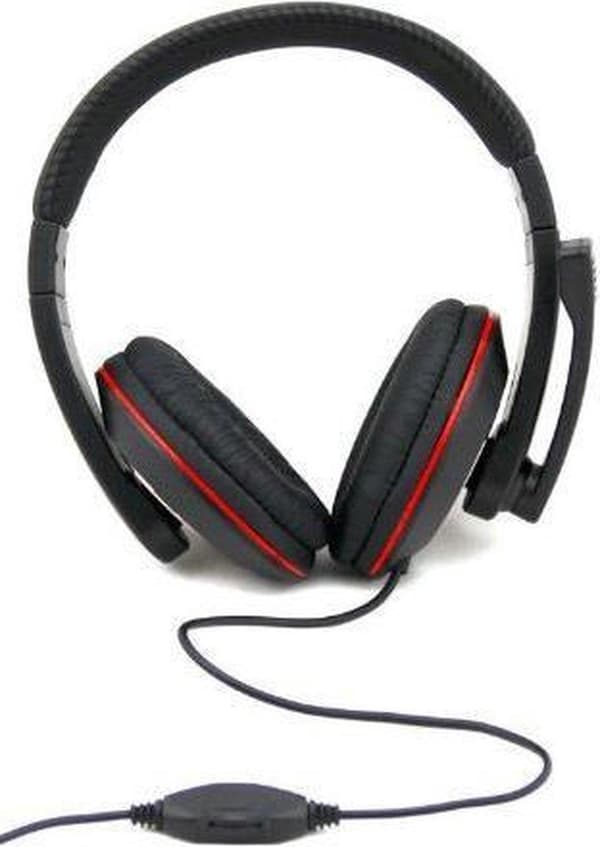 Esperanza EH118 hörlurar/headset Trådbundna huvudband Samtal/Musik Svart, Röd