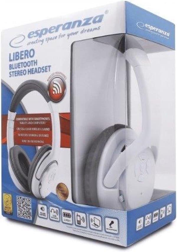 Esperanza Libero Headset Huvudband Grå, Vit