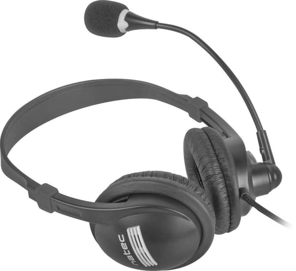 NATEC Drone Headset Trådbundna huvudband Samtal/Musik Svart, Orange