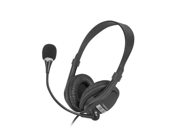 NATEC Drone Headset Trådbundna huvudband Samtal/Musik Svart, Orange