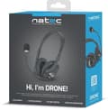 Miniatyrbild 5 av 7: NATEC Drone Headset Trådbundna huvudband Samtal/Musik Svart, Orange