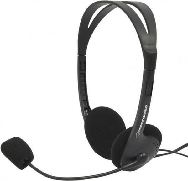 Esperanza EH102 hovedtelefoner/headset Kablet Hovedbånd Opkald/Musik Sort