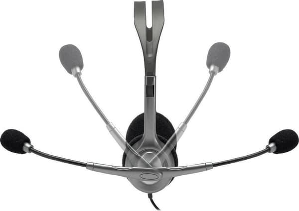 Logitech H110 -kuulokkeet - Kaksinkertainen 3,5 mm:n liitäntä - harmaa