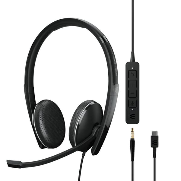 EPOS I SENNHEISER ADAPT 165 USB-C II - ADAPT 100-serien - Headset - on-ear - trådbunden - 3,5 mm kontakt, USB-C - svart - optimerad för UC (1000920)