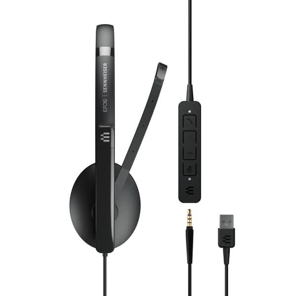 EPOS I SENNHEISER ADAPT 165 USB II - kuulokkeet - on-ear - langallinen - USB, 3,5 mm pistoke - musta - optimoitu UC