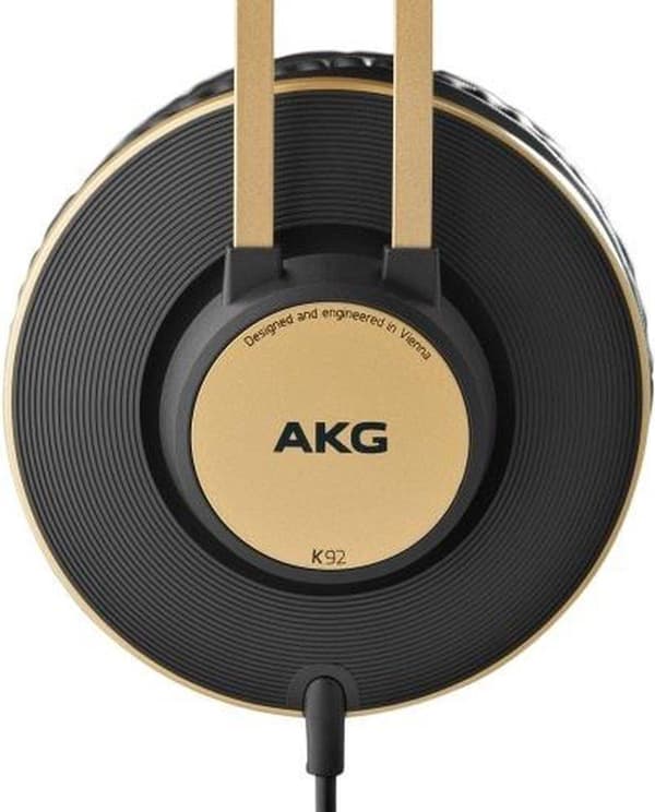 AKG K92 mustat, kultaiset, sirkumalliset sankakuulokkeet