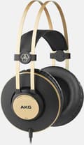 Pikkukuva 1 / 7: AKG K92 mustat, kultaiset, sirkumalliset sankakuulokkeet