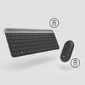 Miniatyrbild 5 av 6: Logitech Slim Wireless Combo MK470 Tangentbord RF Wireless QWERTZ Swiss Graphite