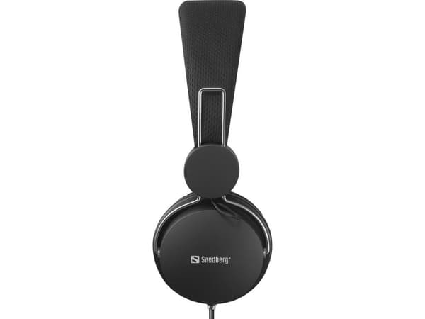 Sandberg MiniJack Headset med Line-Mic - hörlurar med mikrofon - on-ear - trådbunden - 3,5 mm kontakt
