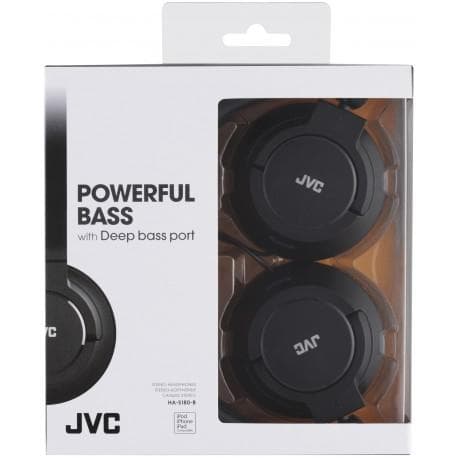 JVC HA-S180 - On-ear høretelefoner - Sort