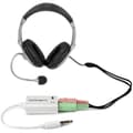 Pikkukuva 3 / 5: StarTech White Headset Adapter kuulokkeille erillisillä kuuloke-/mikrofoniliittimillä - 3,5 mm 4-asentoinen 2x 3-asentoinen 3,5 mm M/F