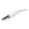 Pikkukuva 4 / 5: StarTech White Headset Adapter kuulokkeille erillisillä kuuloke-/mikrofoniliittimillä - 3,5 mm 4-asentoinen 2x 3-asentoinen 3,5 mm M/F