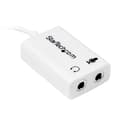Pikkukuva 2 / 5: StarTech White Headset Adapter kuulokkeille erillisillä kuuloke-/mikrofoniliittimillä - 3,5 mm 4-asentoinen 2x 3-asentoinen 3,5 mm M/F