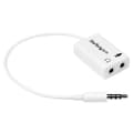 Pikkukuva 1 / 5: StarTech White Headset Adapter kuulokkeille erillisillä kuuloke-/mikrofoniliittimillä - 3,5 mm 4-asentoinen 2x 3-asentoinen 3,5 mm M/F