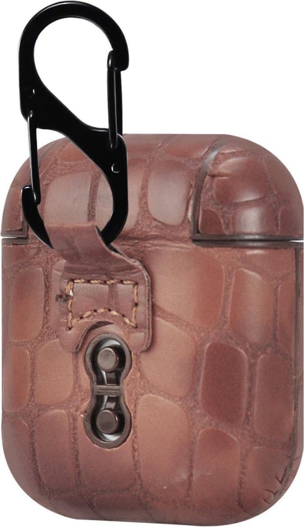 TERRATEC AirBox suojakotelo AirPodsille Stone Pattern Brown