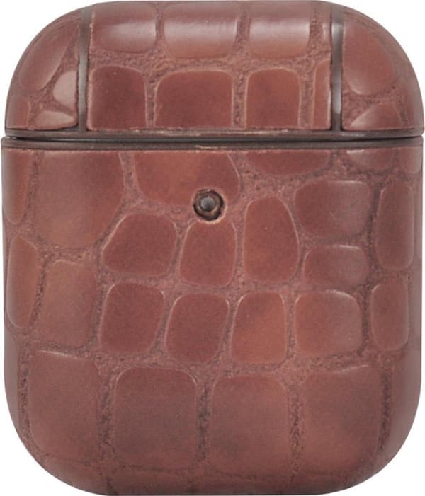 TERRATEC AirBox suojakotelo AirPodsille Stone Pattern Brown