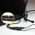 Miniatyrbillede 5 af 6: StarTech .com 3,5 mm Jack Audio Y-kabel - 4 ben. til 3 pin Headset-adapter til headset med hovedtelefon-/mikrofonstik - St/Bu - Headset-splitter - 20