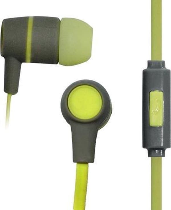 Vakoss SK-214G hovedtelefoner/headset Kablede In-ear opkald/Musik Grøn, Grå