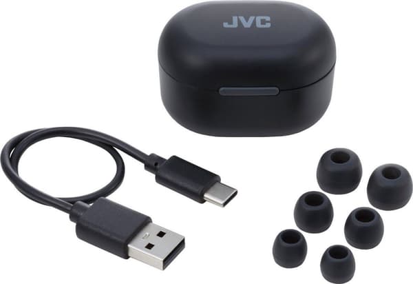 JVC HA-A30T-B - Kompakte, stilfulde ægte trådløse øretelefoner med støjreduktion - Sort