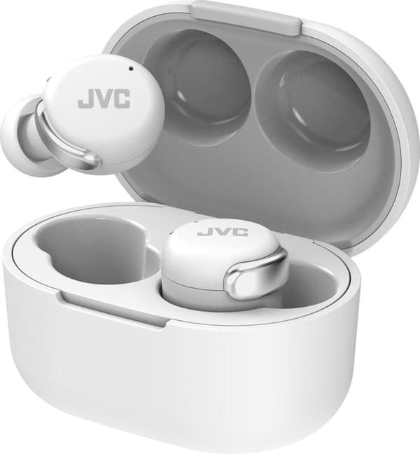 JVC HA-A30T-W - Kompaktit, tyylikkäät True Wireless -nappikuulokkeet melunvaimennuksella - valkoinen