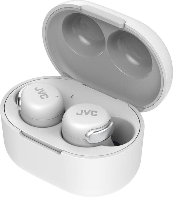 JVC HA-A30T-W - Kompaktit, tyylikkäät True Wireless -nappikuulokkeet melunvaimennuksella - valkoinen