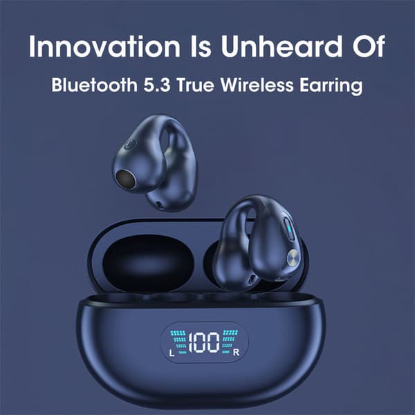INF Trådløse åpne øre-hodetelefoner Bluetooth 5.2 Hvit