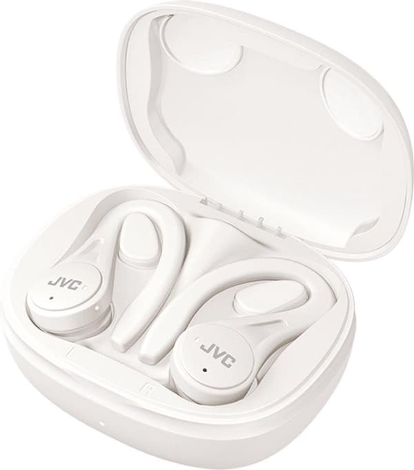 JVC HA-EC25T-WU hvide hovedtelefoner hvide In Ear Sport TWS 7h batteri, IPX5 (HA-EC25T-WU)