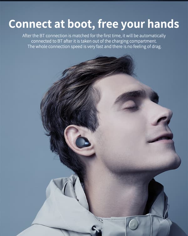 Trådløse ørepropper Bluetooth 5.0 Touch Control