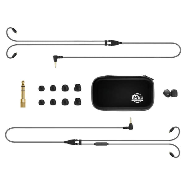 MEE audio MX4 PRO hybrid quad-driver In-Ear Monitors  Black/Smoke