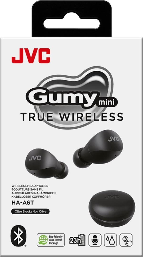 JVC HA-A6T hovedtelefoner True Wireless Stereo (TWS) In Ear Calls/Music Bluetooth Black (HA-A6T-BU)