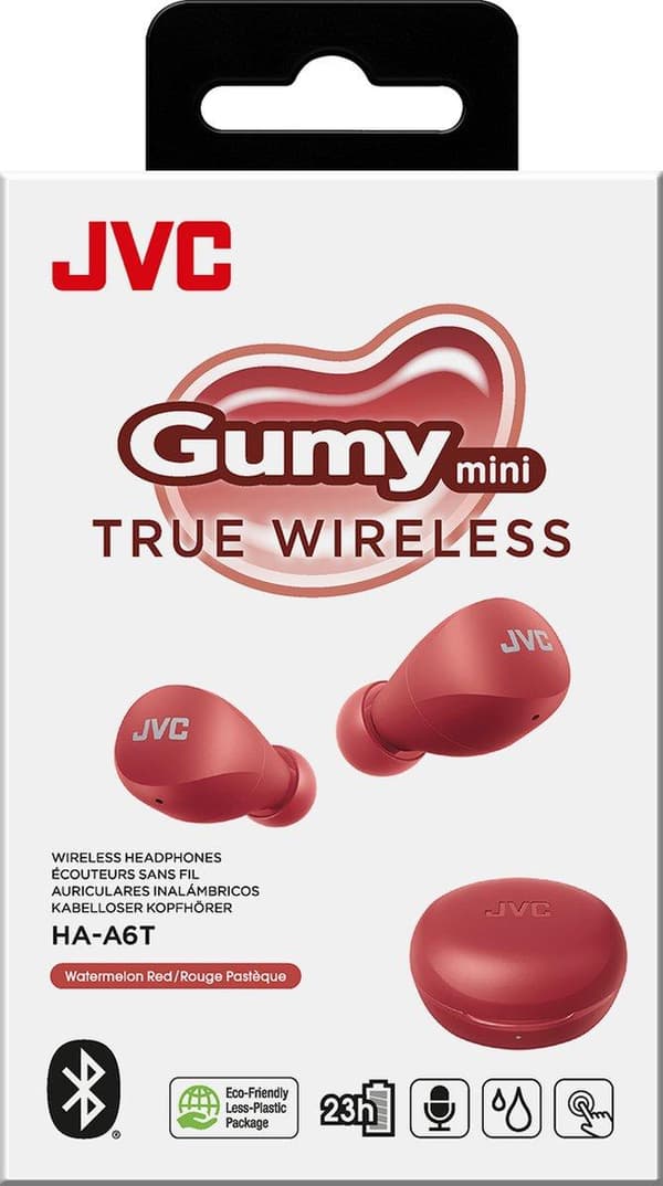 JVC punaiset HA-A6T-RU kuulokkeet korvassa TWS 3.9g light (HA-A6T-RU)
