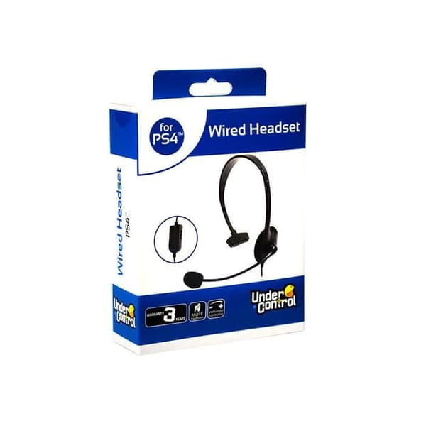 PS4 Under Control trådbundet headset - Justerbar mikrofon - PS4-kompatibelt