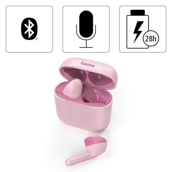 Hodetelefon Freedom TWS In-Ear True Wireless Rosa