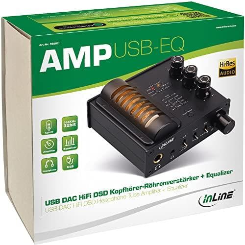 INLINE AmpUSB-EQ - DAC Hovedtelefonforstærker - Sort