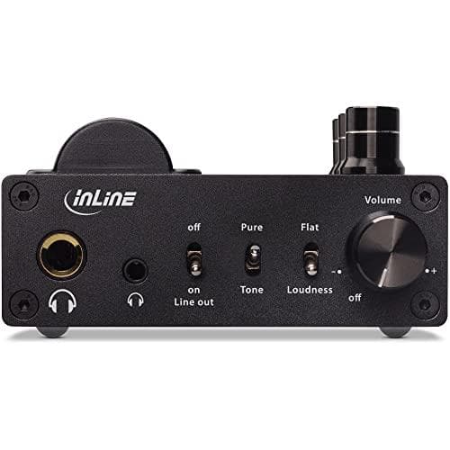 INLINE AmpUSB-EQ - DAC Hovedtelefonforstærker - Sort