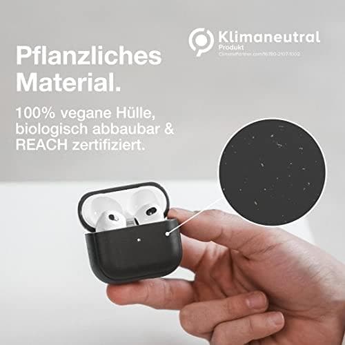 WOODCESSORIES Bio Case suojakuori Apple AirPods 3rd Gen mustalle (ECO586)
