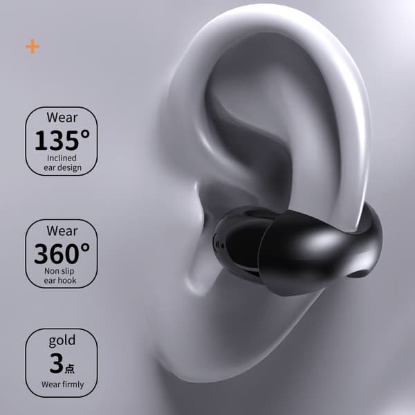 INF Beinledning trådløse øreplugger hodetelefoner Bluetooth 5.3 Hi-Fi