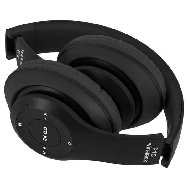 Hörlurar - P15 - Trådlös Bluetooth 4.0 - 3.5 mm uttag - FM-radio - Micro-SD