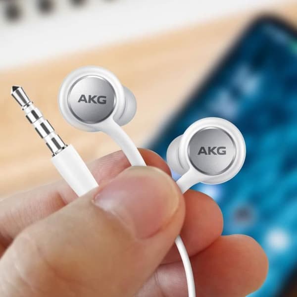 Hörlursuttag 3,5 mm in-ear mikroknappar Original Samsung White